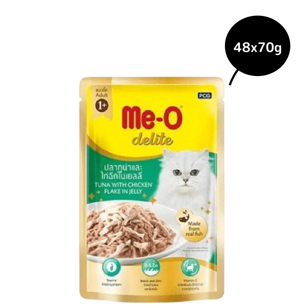 Me O Delite Tuna with Chicken Flake in Jelly Cat Wet Food - Image 2
