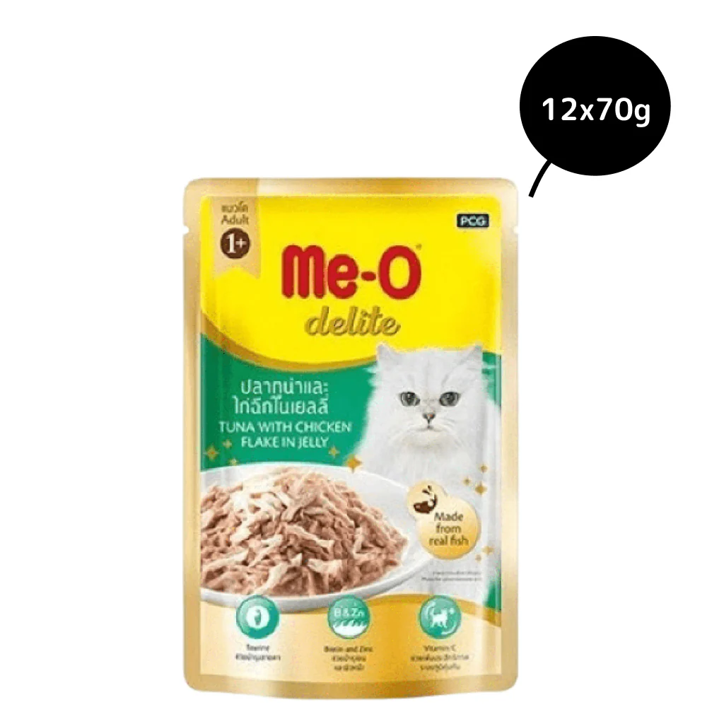 Me O Delite Tuna with Chicken Flake in Jelly Cat Wet Food - Image 4