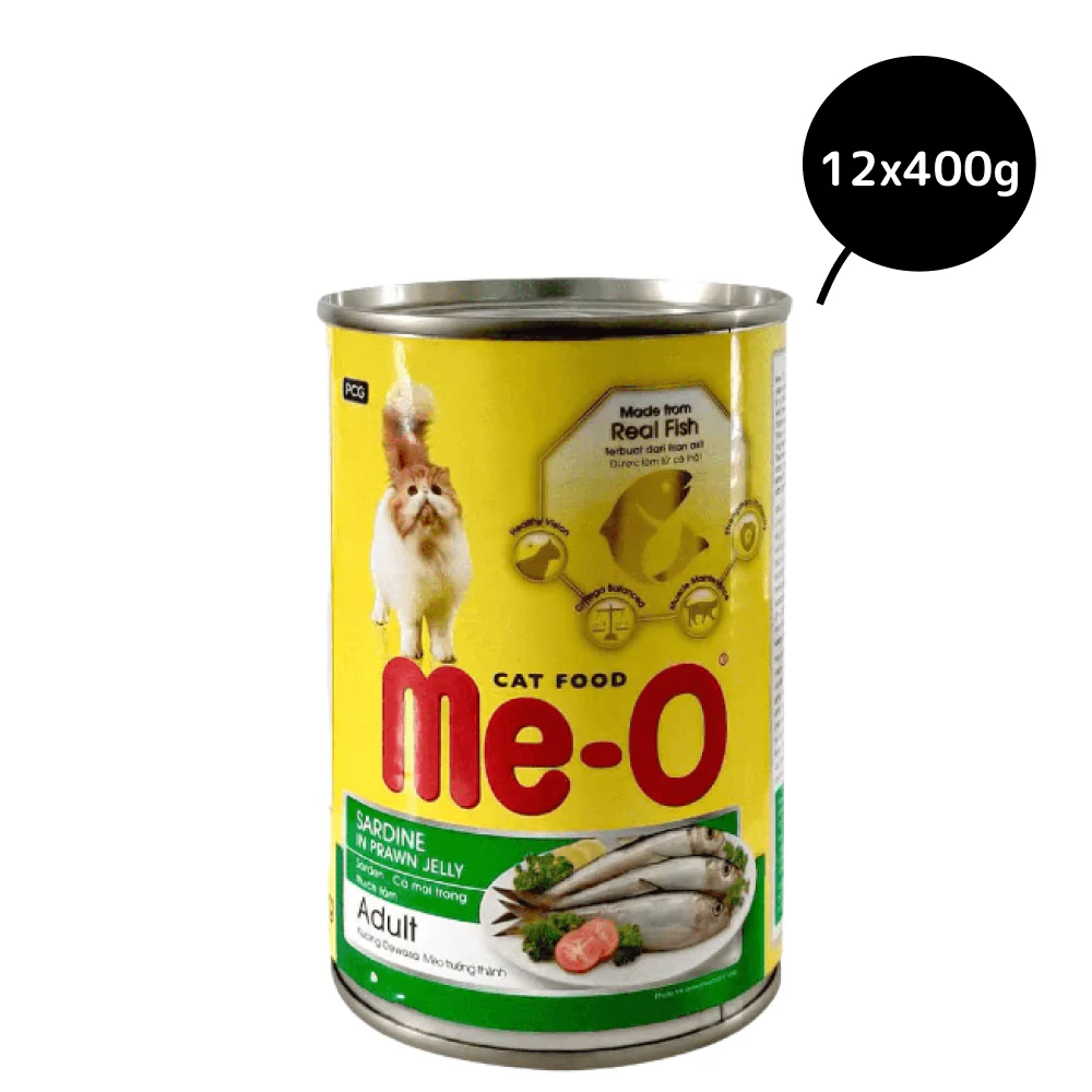 Me O Sardine in Prawn Jelly Canned Adult Cat Wet Food - Image 3