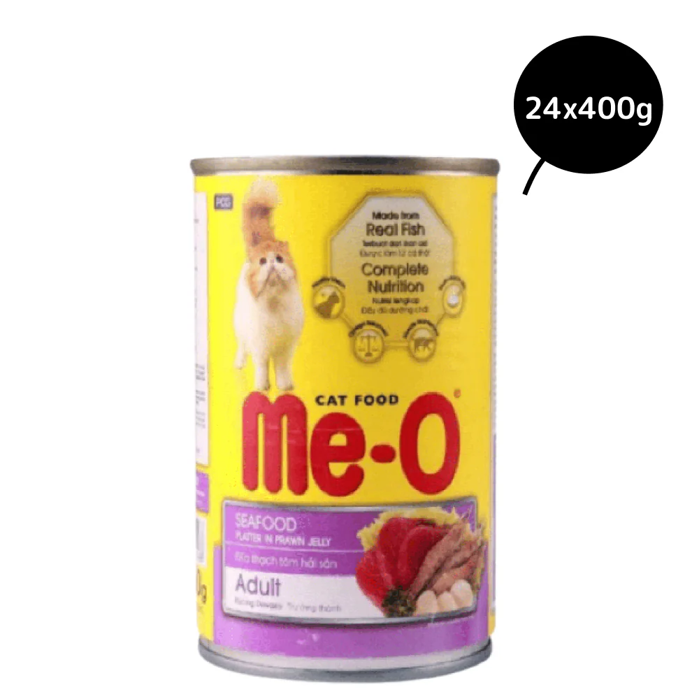 Me O Seafood Platter in Prawn Jelly Canned Adult Cat Wet Food - Image 4