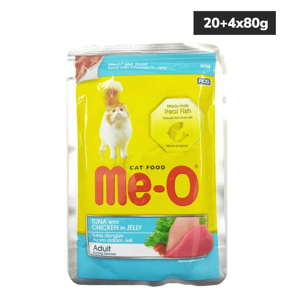 Me O Tuna & Chicken In Jelly Adult Cat Wet Food - Image 10