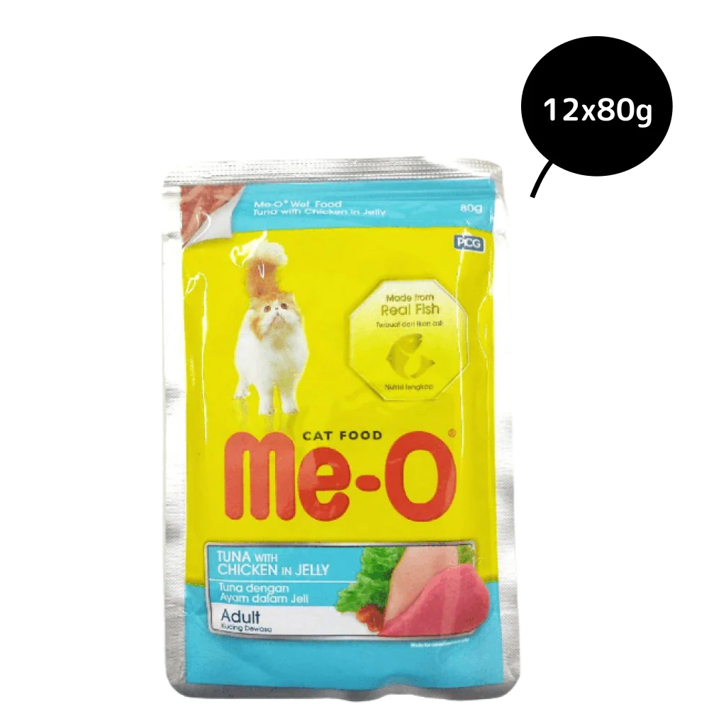 Me O Tuna & Chicken In Jelly Adult Cat Wet Food - Image 8