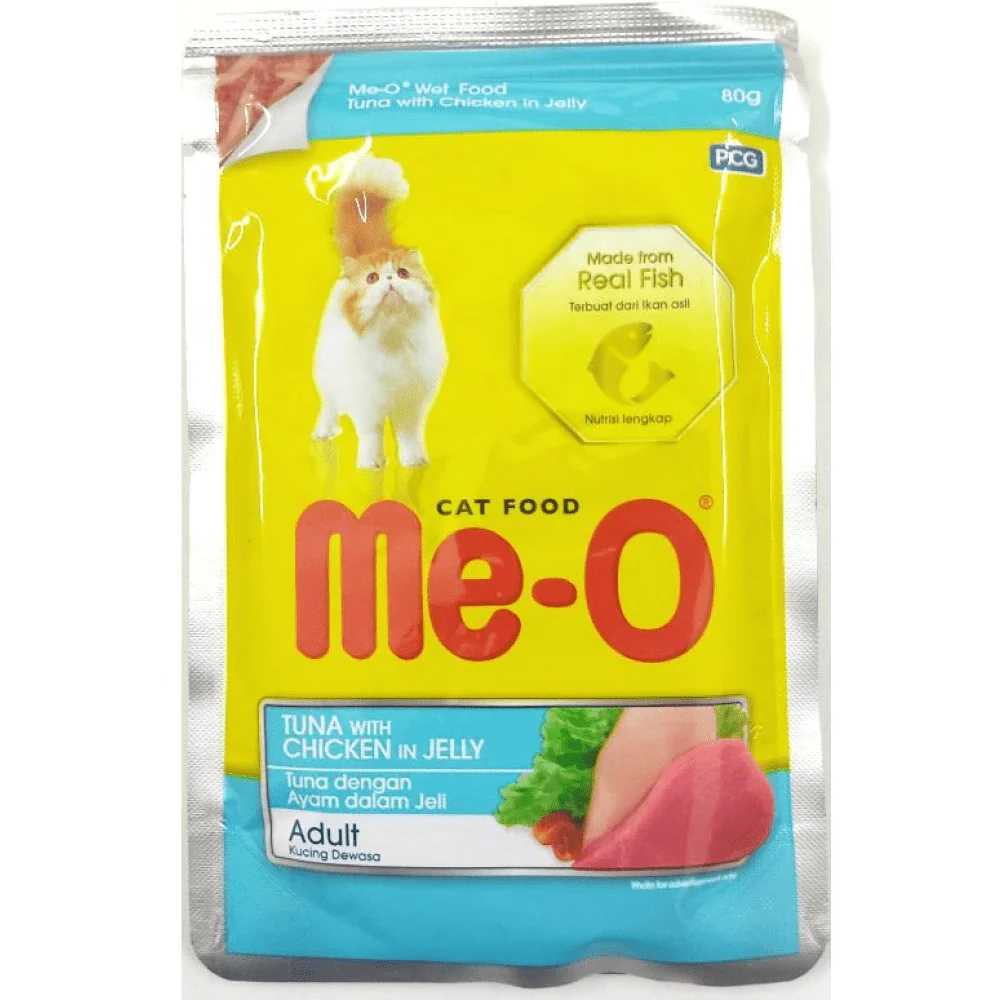 Me O Tuna & Chicken In Jelly Adult Cat Wet Food - Image 2