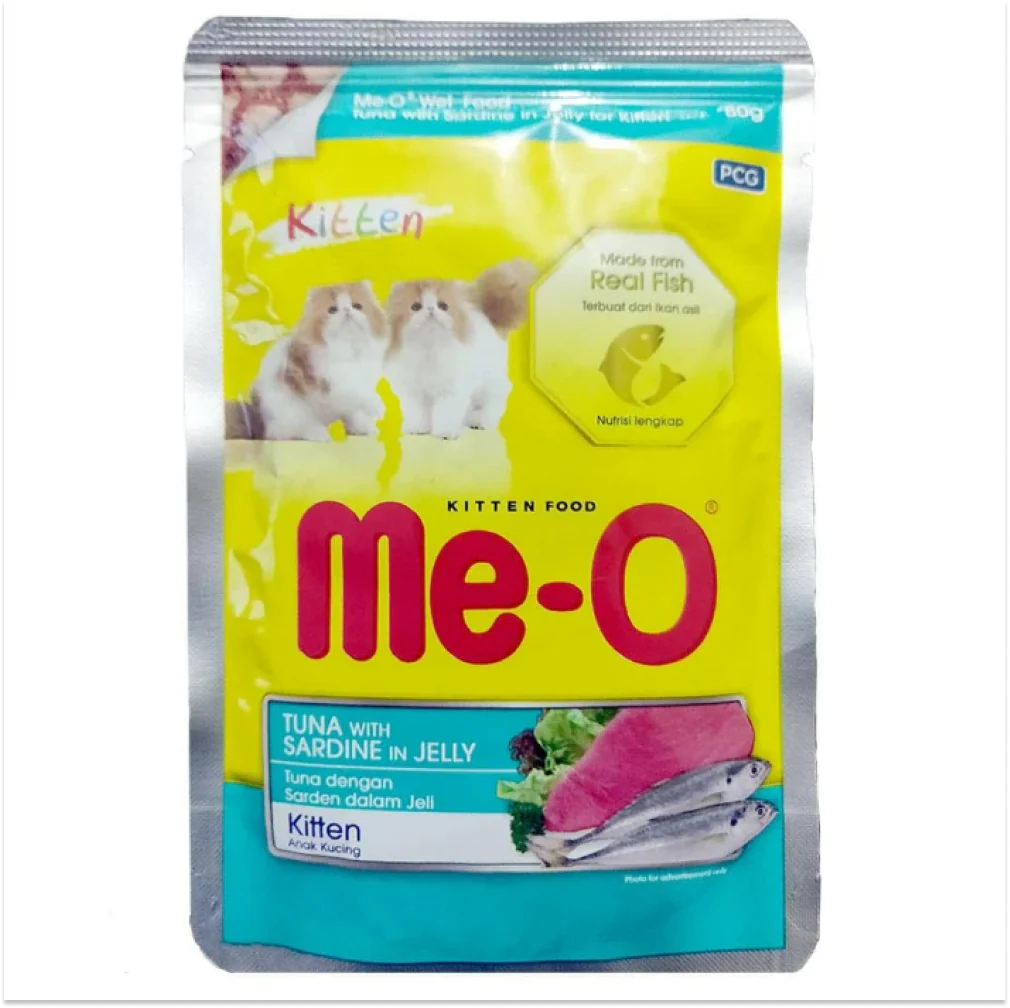 Me O Tuna & Sardine in Jelly Kitten Wet Food - Image 2