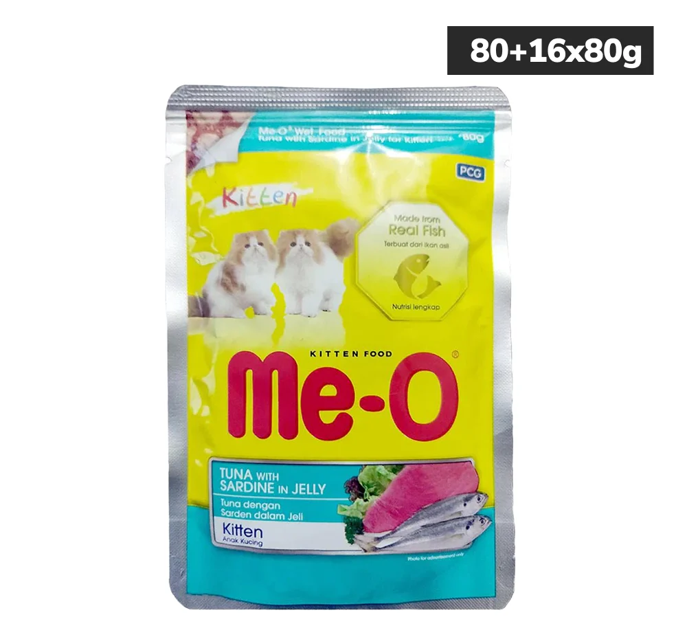 Me O Tuna & Sardine in Jelly Kitten Wet Food - Image 8