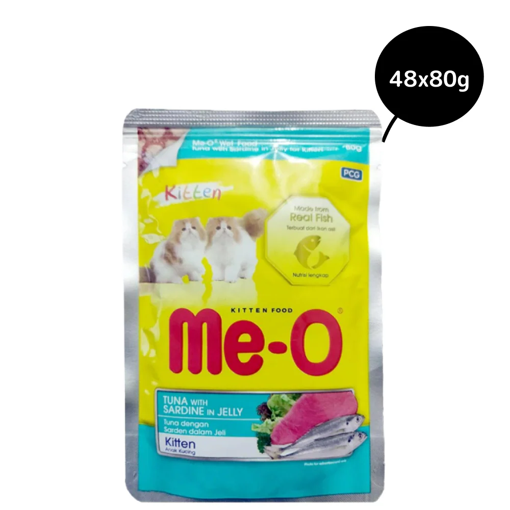 Me O Tuna & Sardine in Jelly Kitten Wet Food - Image 3