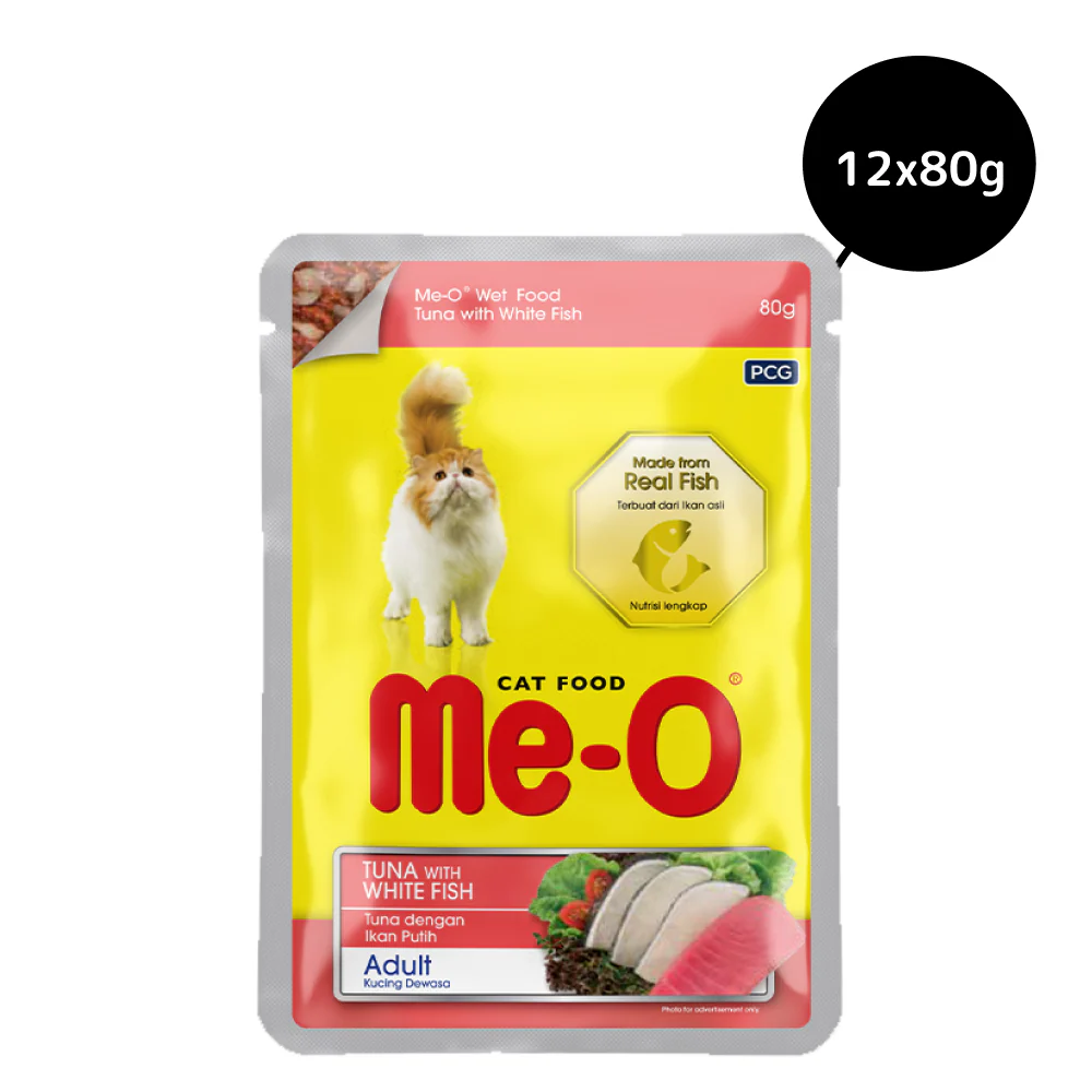 Me O Tuna & White Fish In Jelly Adult Cat Wet Food - Image 2
