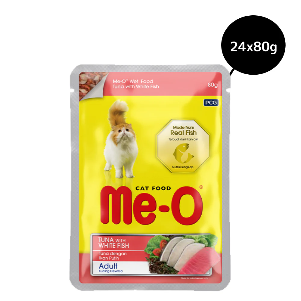 Me O Tuna & White Fish In Jelly Adult Cat Wet Food - Image 3