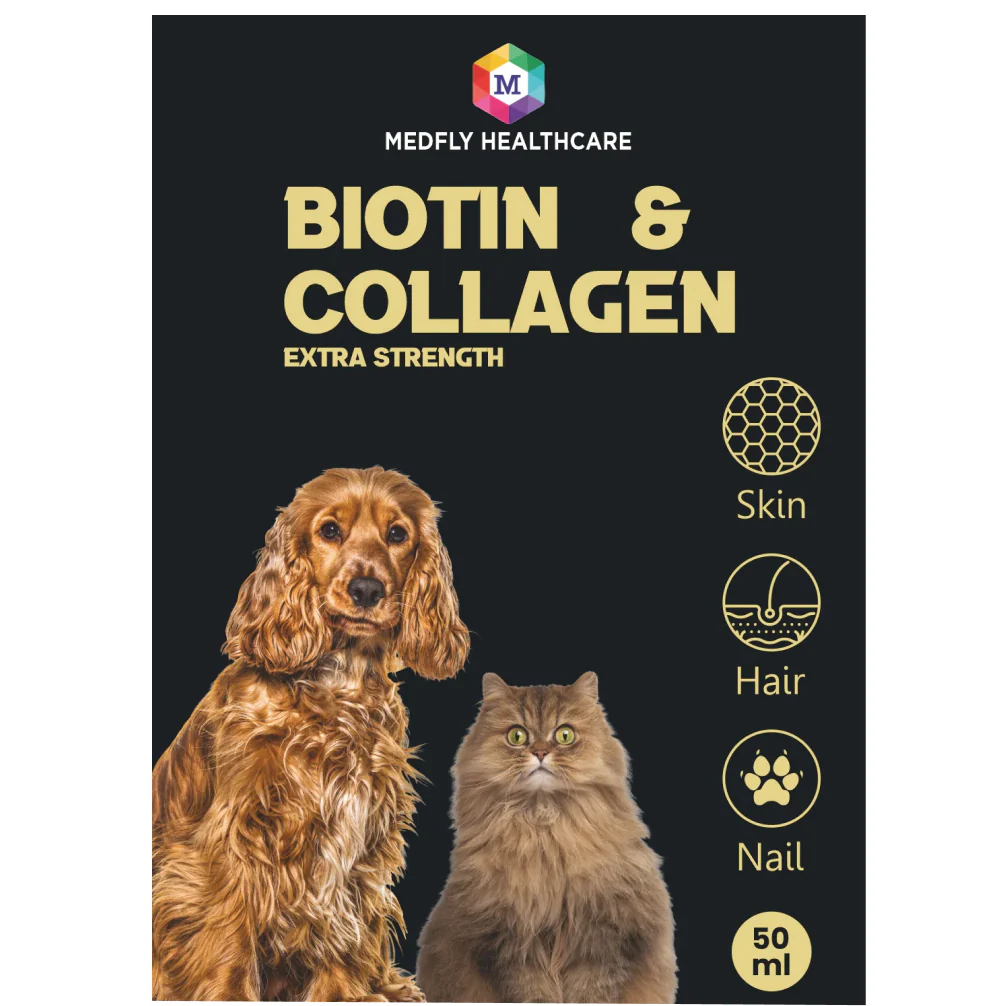 Medfly Healthcare Medfly Biotin & Collagen for Dogs and Cats (50ml) - Image 2