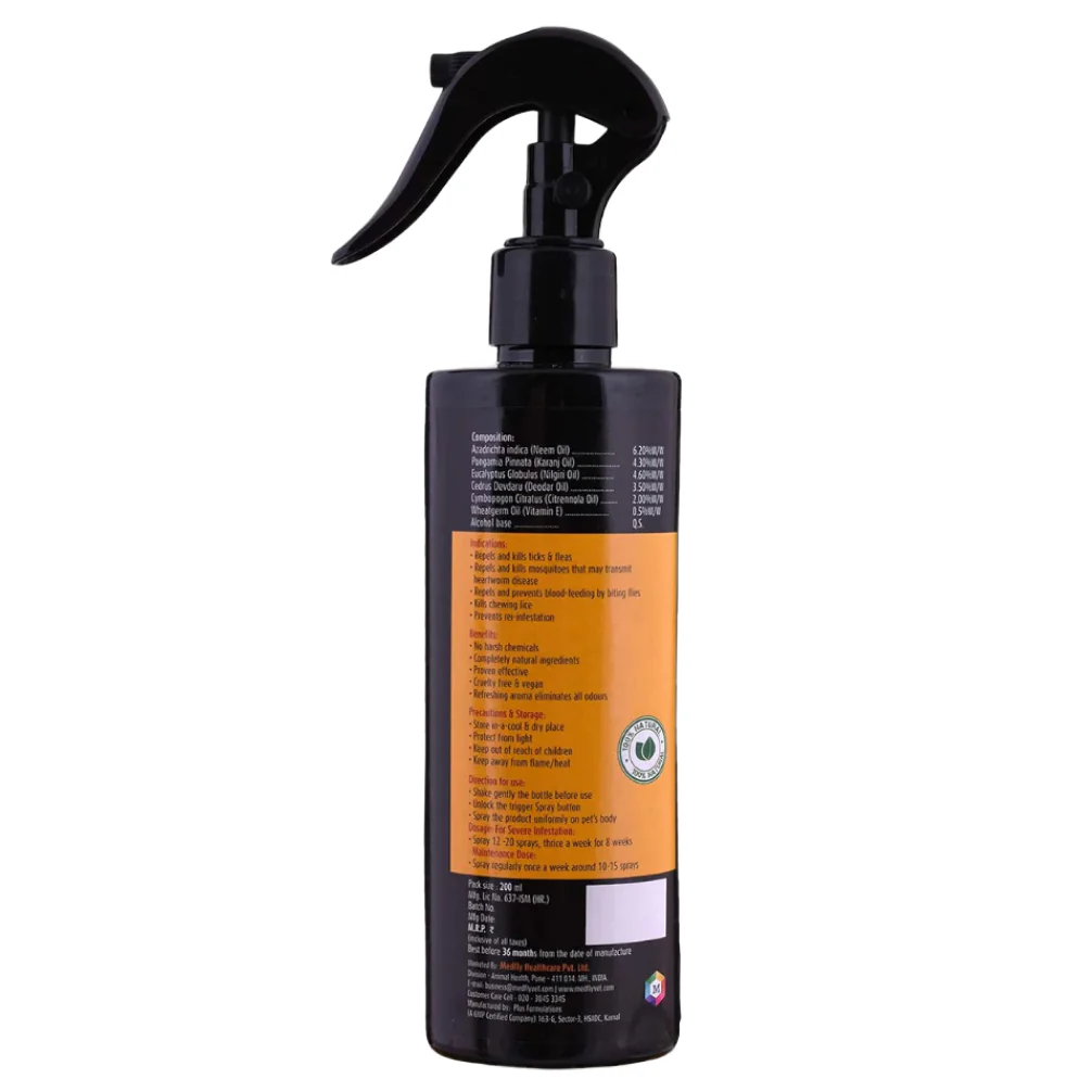 Medfly Healthcare Fortix Tick & Flea Spray for Dogs and Cats - Image 4