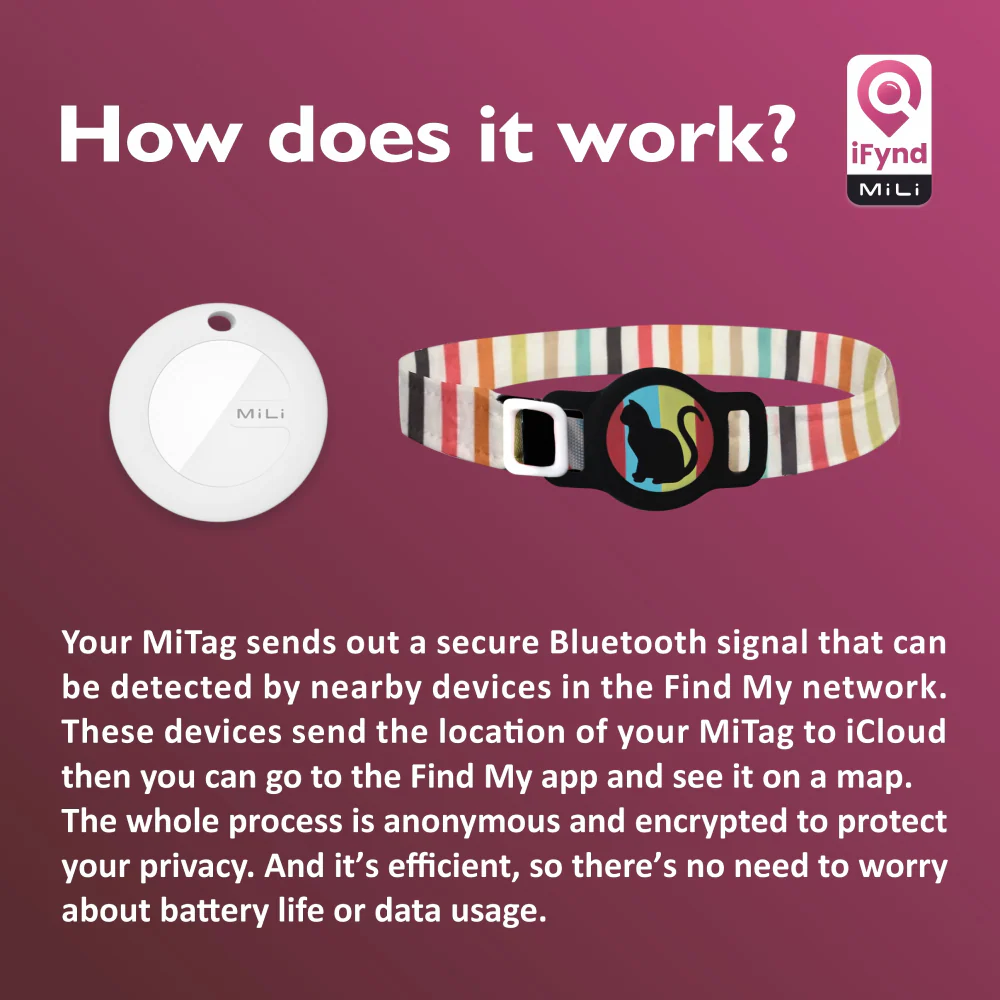 Mitag Anti Loss Device with Collar for Cats (Grey) | IOS - Image 6
