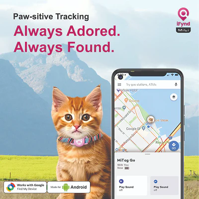 Mitag Go Anti Loss Device with Collar for Cats (Pink) | Android - Image 6
