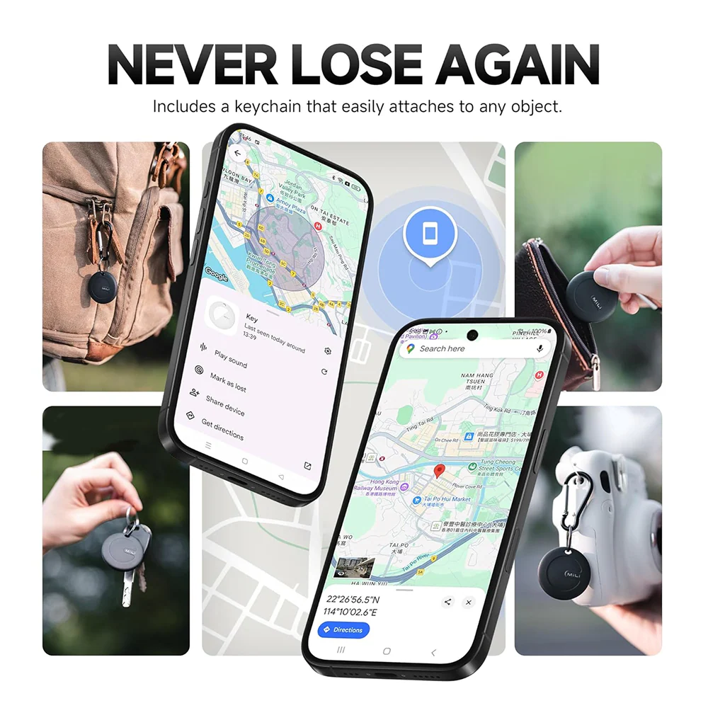 Mitag Go Anti Loss Device with Keychain Tracker (Black) | Android - Image 8