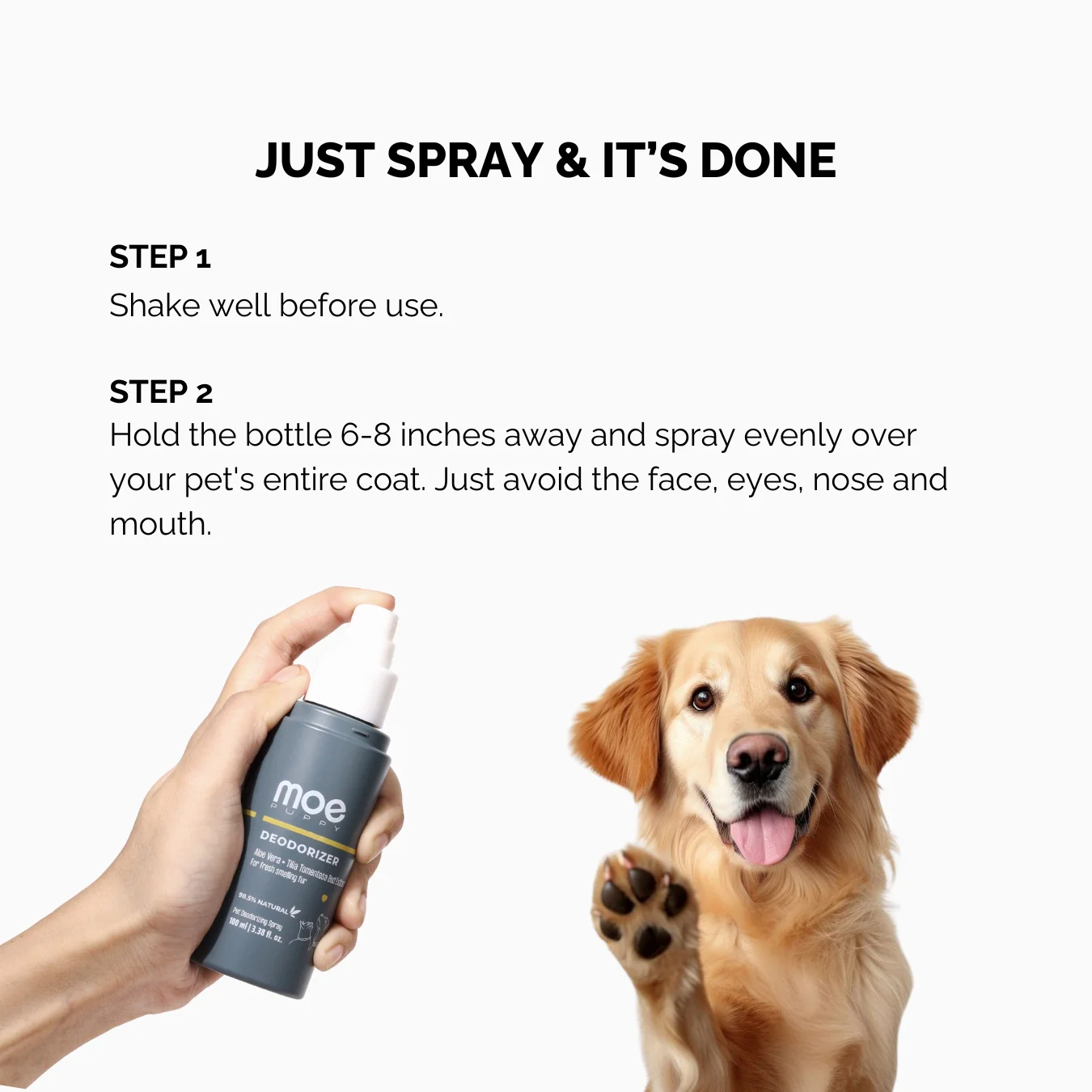 Moe Puppy Aloe Vera Deodorizer for Dogs and Cats - Image 4