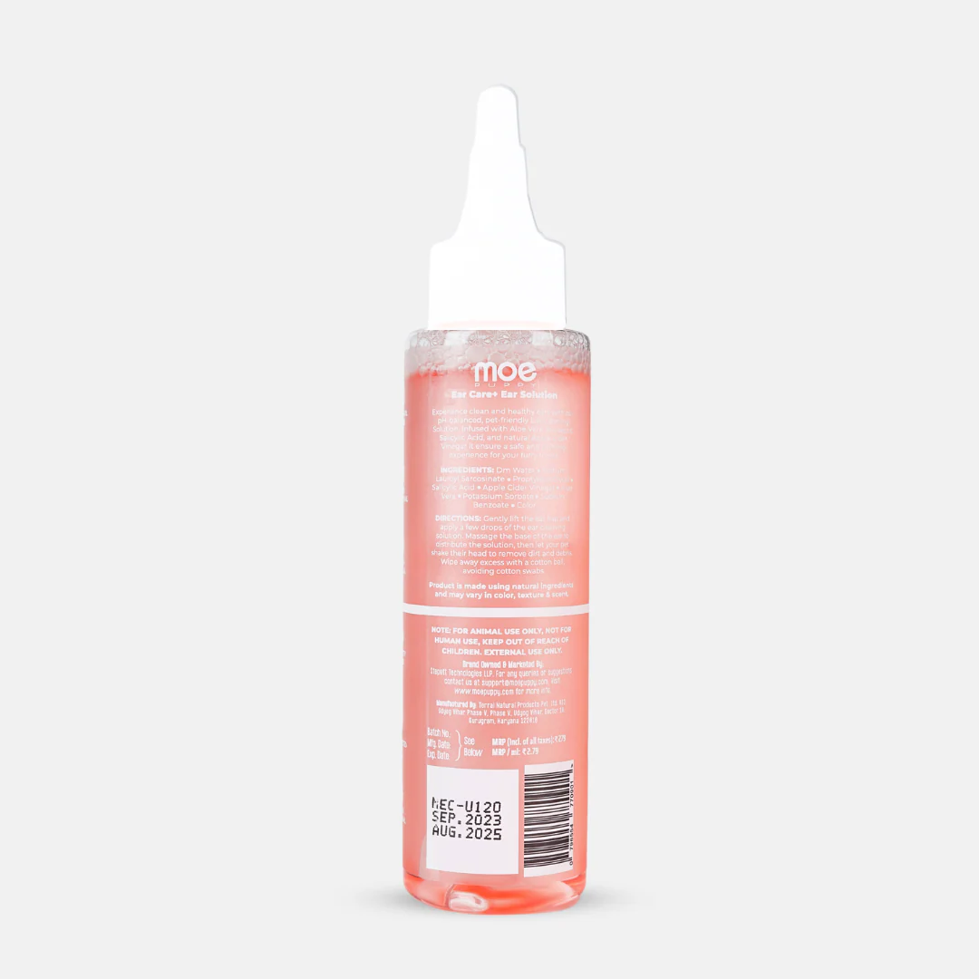 Moe Puppy Care Plus Ear Cleanser for Dogs and Cats - Image 2