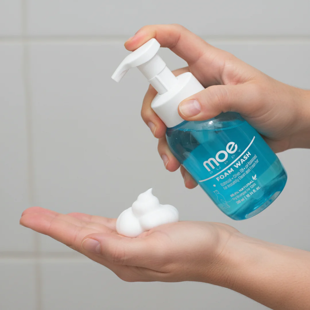 Moe Puppy Cleansing & Conditioning Foam Shampoo for Cats - Image 6