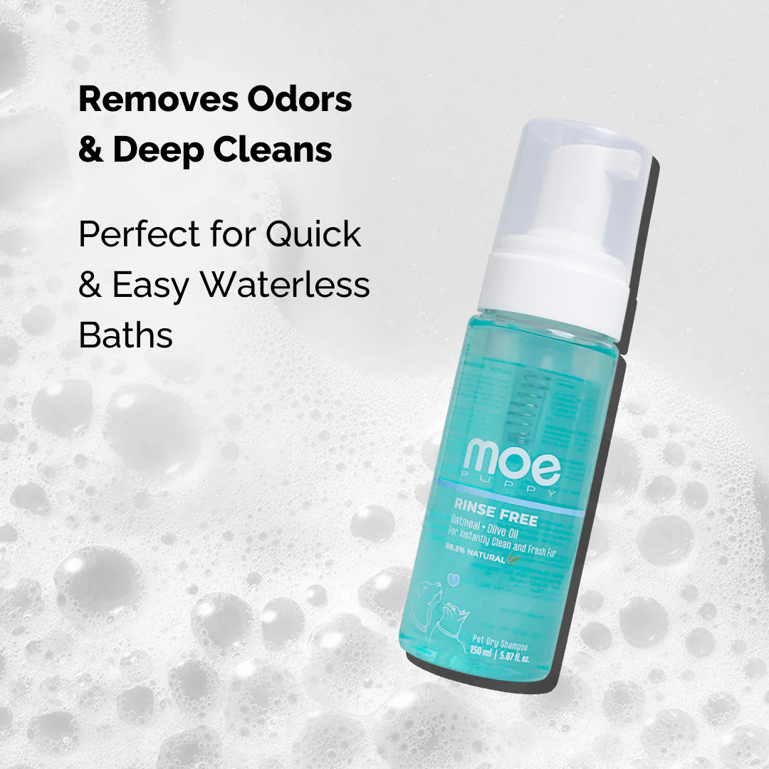 Moe Puppy Cleansing & Conditioning Waterless Shampoo & Conditioner for Dogs & Cats - Image 2