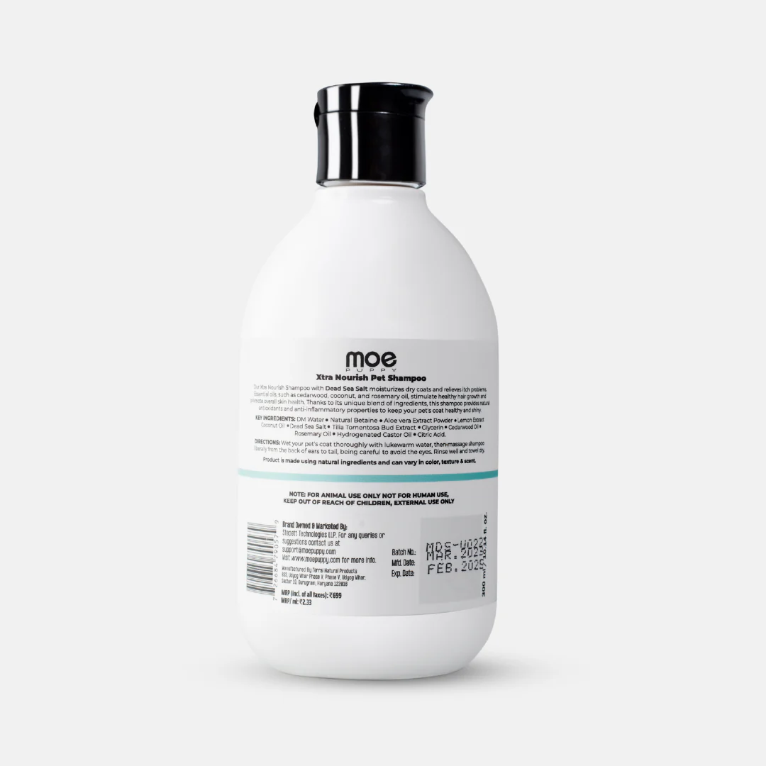 Moe Xtra Nourish for Relieving Itch and Moisturizing Dry Coat Shampoo for Dogs and Cats - Image 6