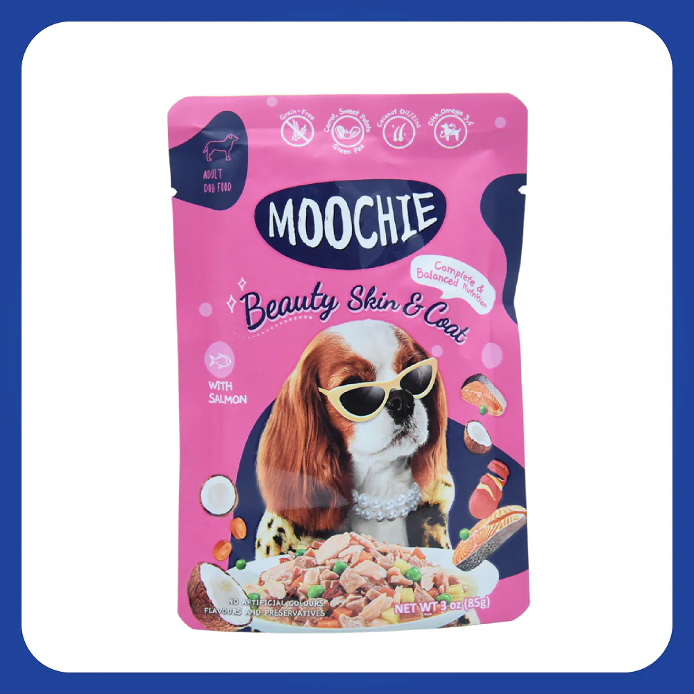 Moochie Beauty Skin and Coat Casserole with Salmon Gravy Adult Dog Wet Food - Image 7