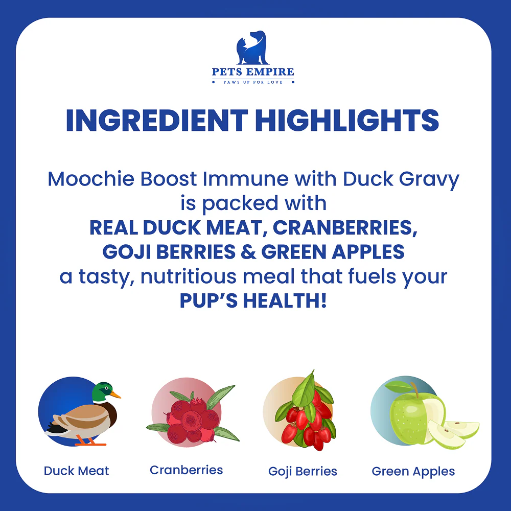 Moochie Boost Immune Casserole with Duck Gravy Adult Dog Wet Food - Image 2