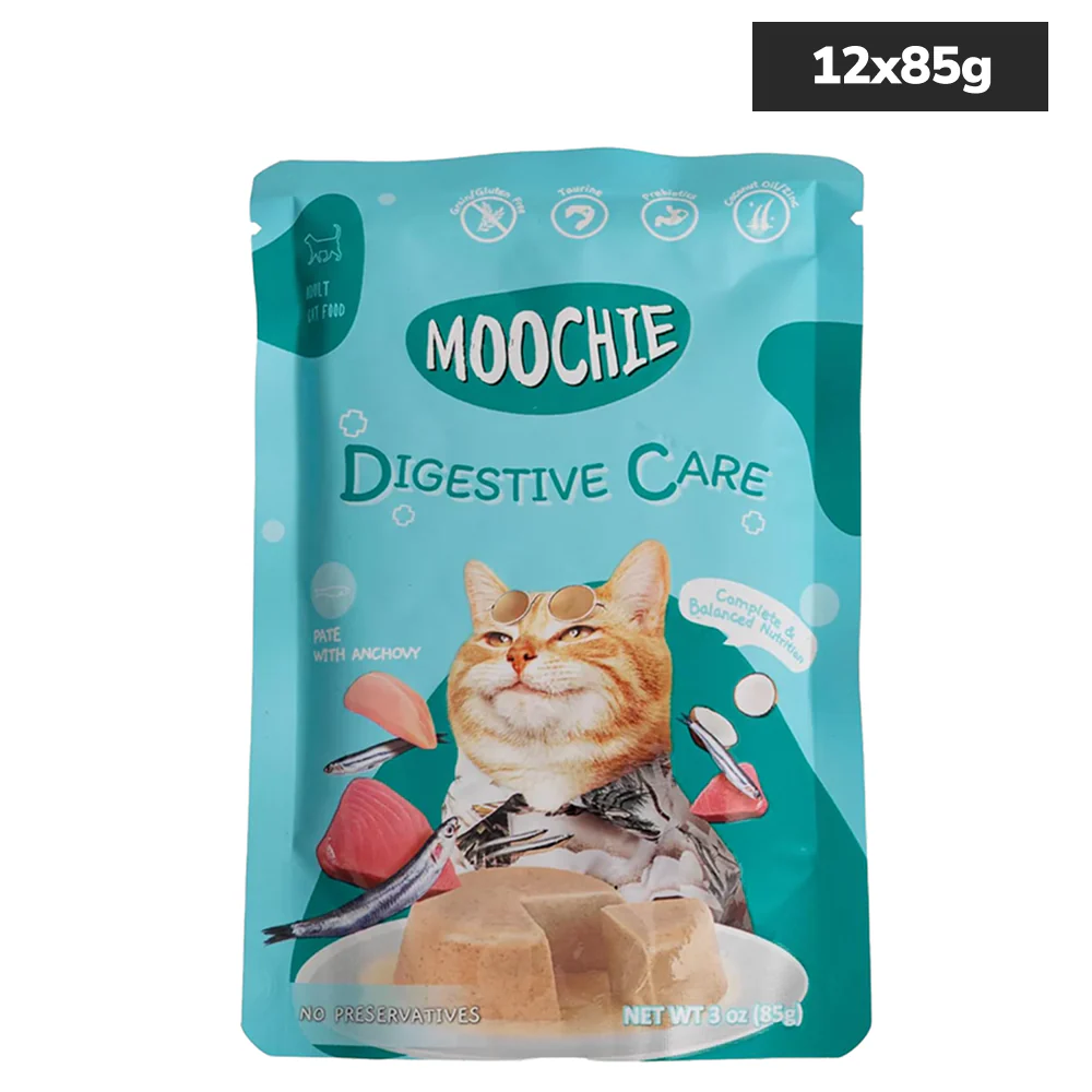 Moochie Digestive Care Pate with Anchovy Adult Cat Wet Food - Image 2