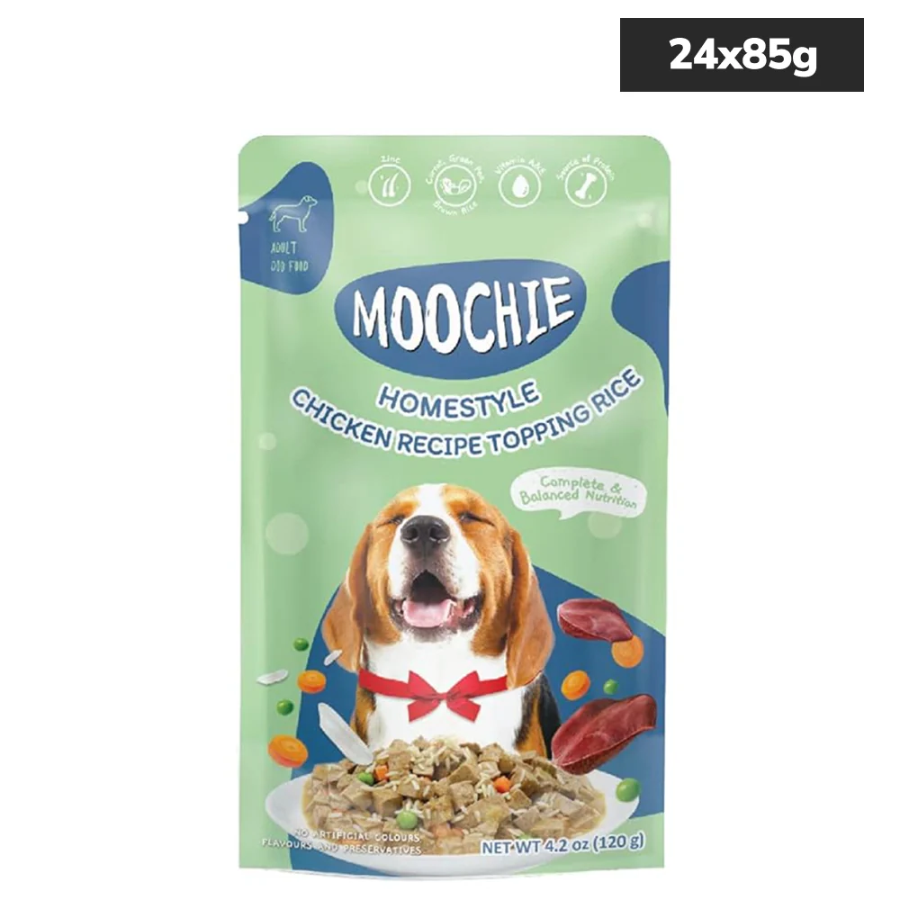 Moochie Homestyle Chicken and Rice Gravy Adult Dog Wet Food - Image 3