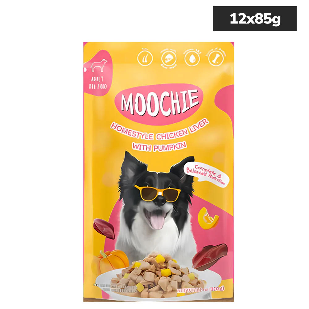 Moochie Homestyle Chicken Liver and Pumpkin Gravy Adult Dog Wet Food - Image 2
