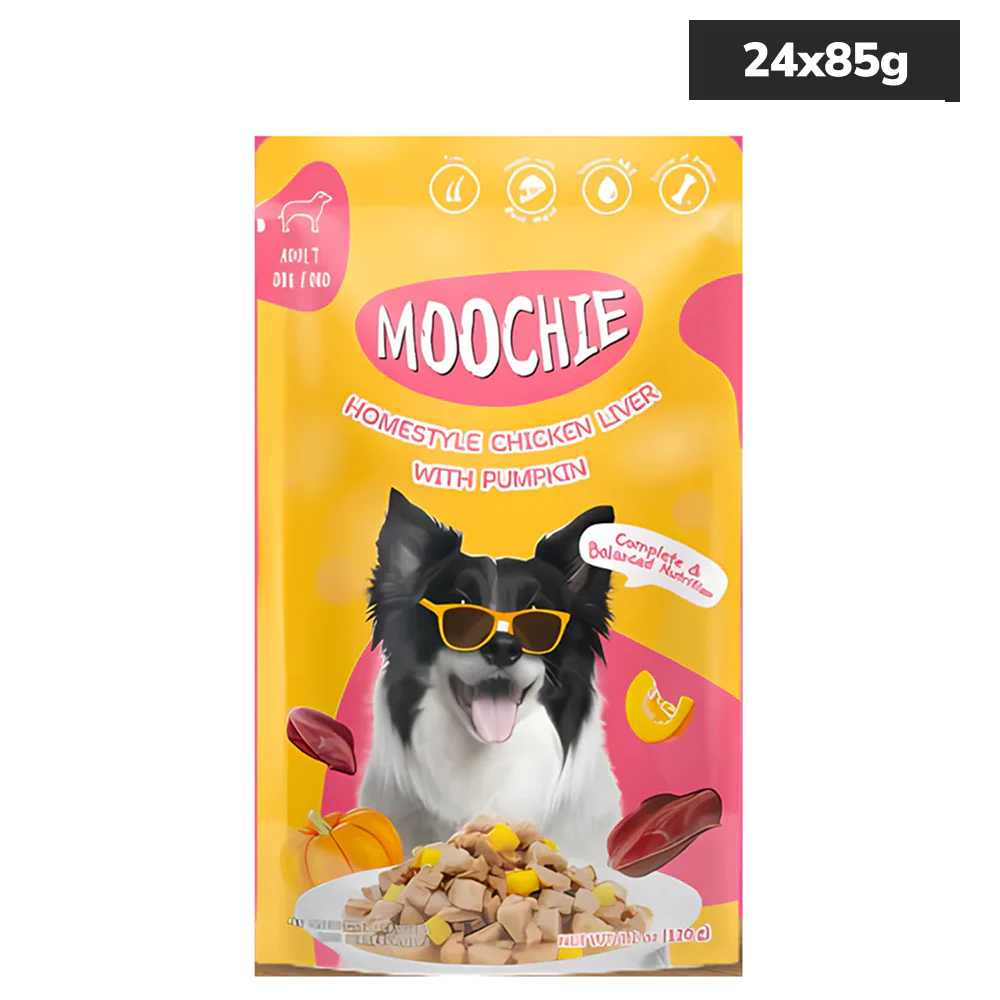 Moochie Homestyle Chicken Liver and Pumpkin Gravy Adult Dog Wet Food - Image 3