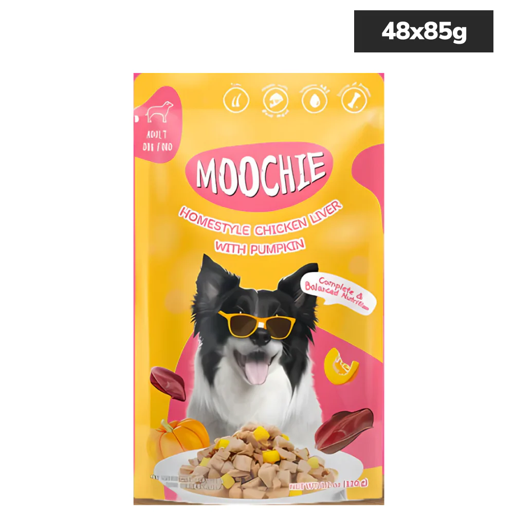 Moochie Homestyle Chicken Liver and Pumpkin Gravy Adult Dog Wet Food - Image 4