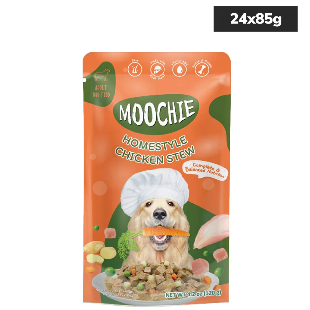 Moochie Homestyle Chicken Stew Gravy Adult Dog Wet Food - Image 3