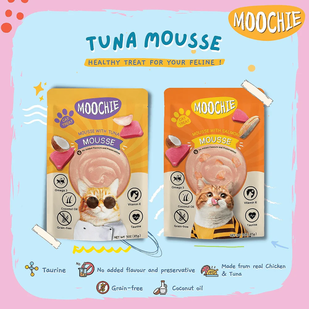 Moochie Mousse with Salmon Grain Free Cat Wet Food - Image 3