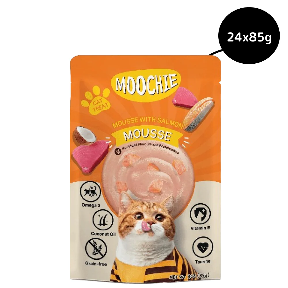 Moochie Mousse with Salmon Grain Free Cat Wet Food - Image 5