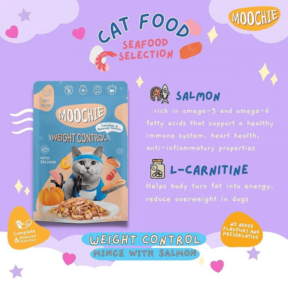 Moochie Salmon Grain Free Weight Control Cat Wet Food - Image 2