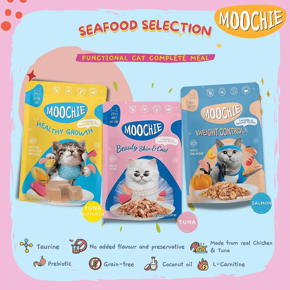 Moochie Salmon Grain Free Weight Control Cat Wet Food - Image 3