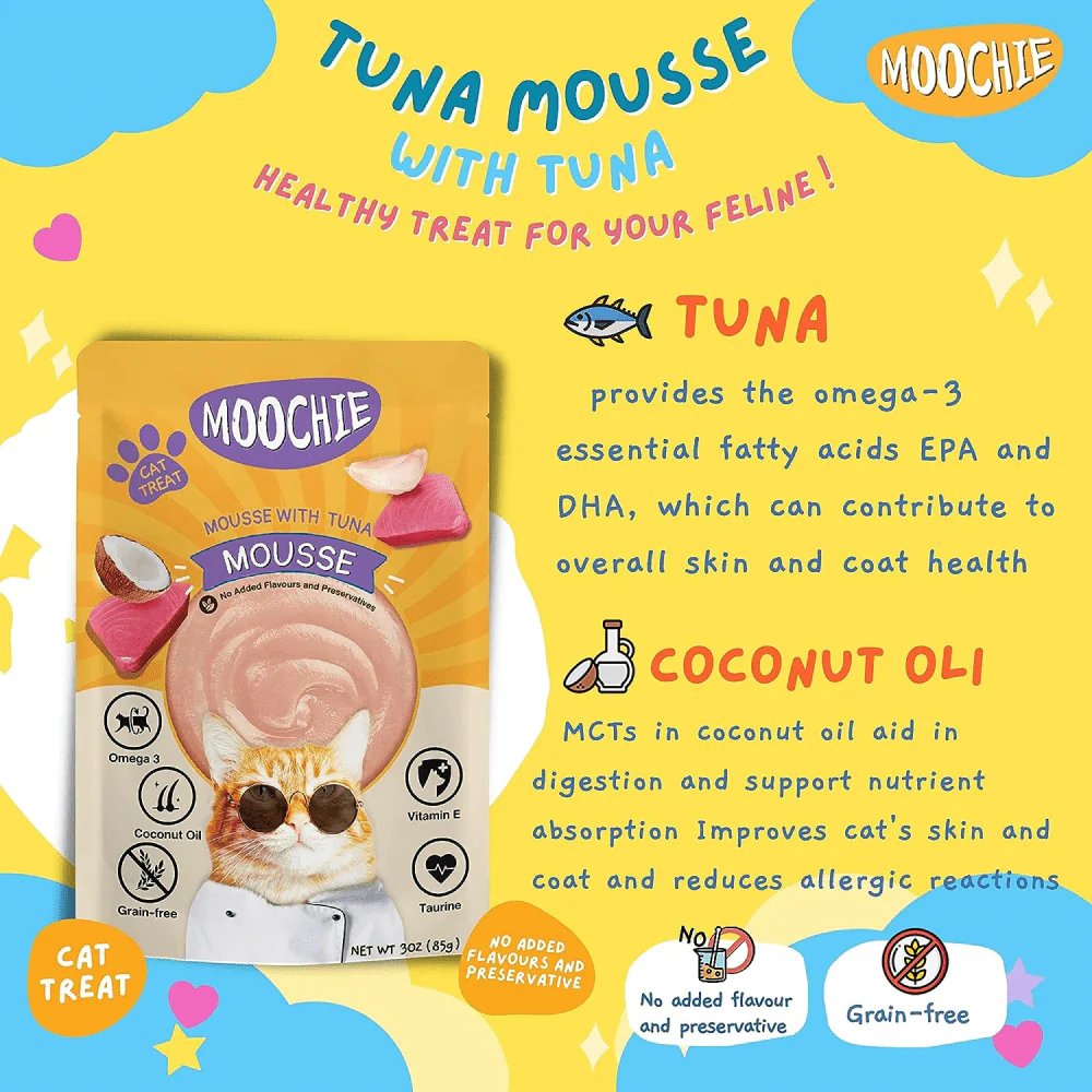 Moochie Mousse with Tuna Grain Free Cat Wet Food - Image 3