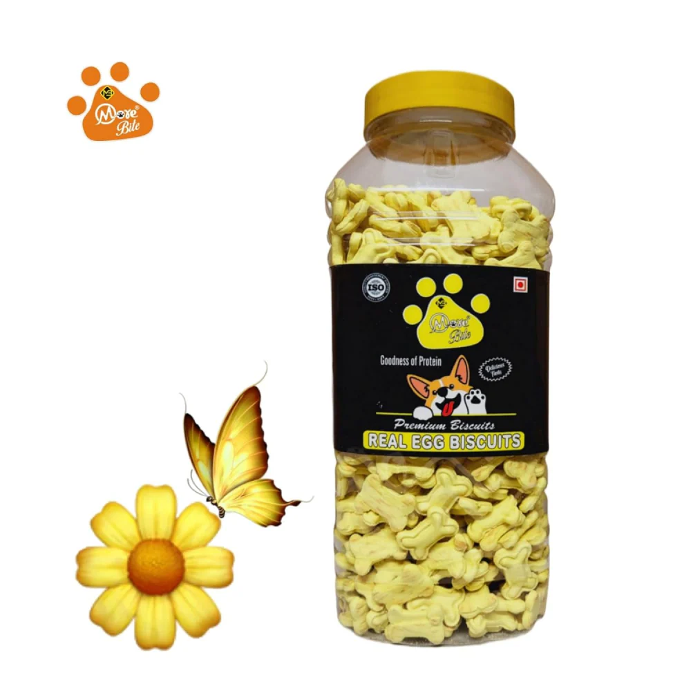 More Bites Egg Flavor Biscuit Dog Treats - Image 3