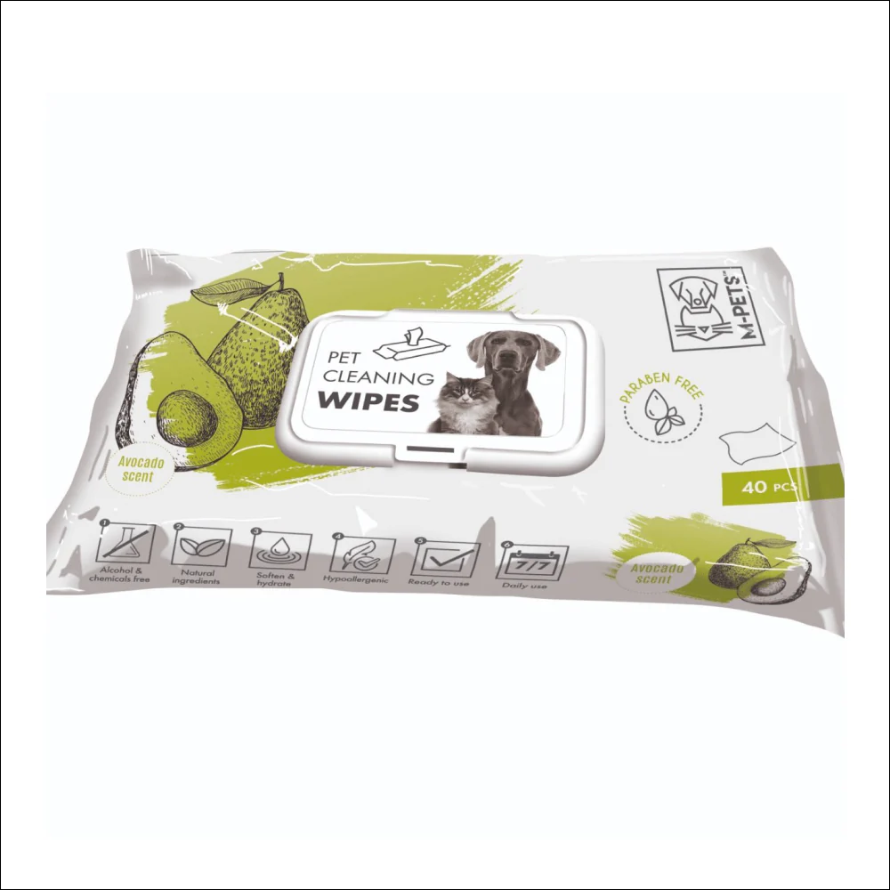 M Pets Pets Cleaning Wipes for Dogs and Cats (Avacado) - Image 2