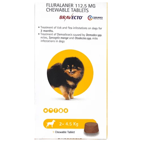 MSD Animal Health Bravecto (Fluralaner) Dog Tick & Flea Control Tablet (1 tablet) - Image 6