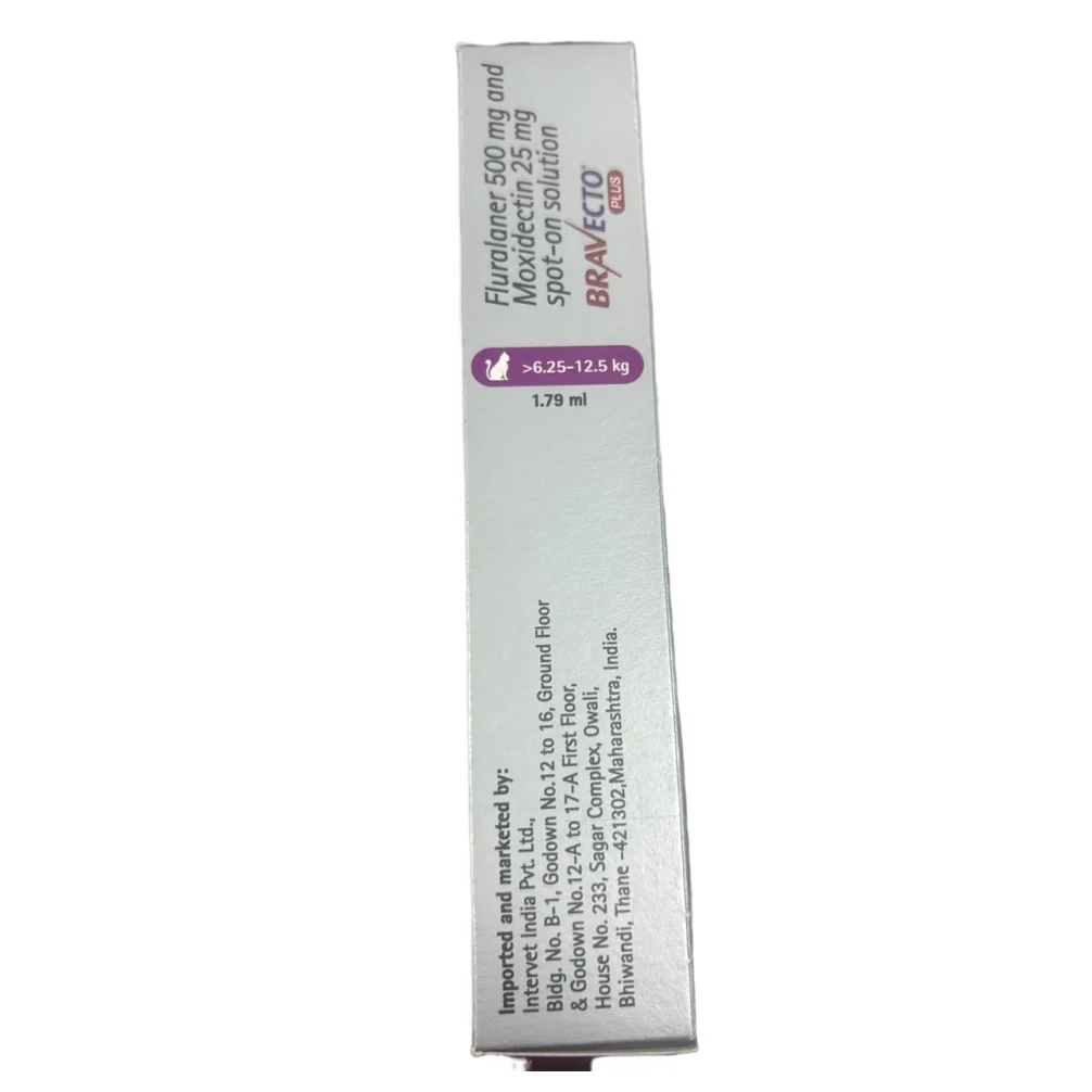 MSD Animal Health Bravecto 500mg (Fluralaner) Spot On for Large Cats (1 tube) - Image 3