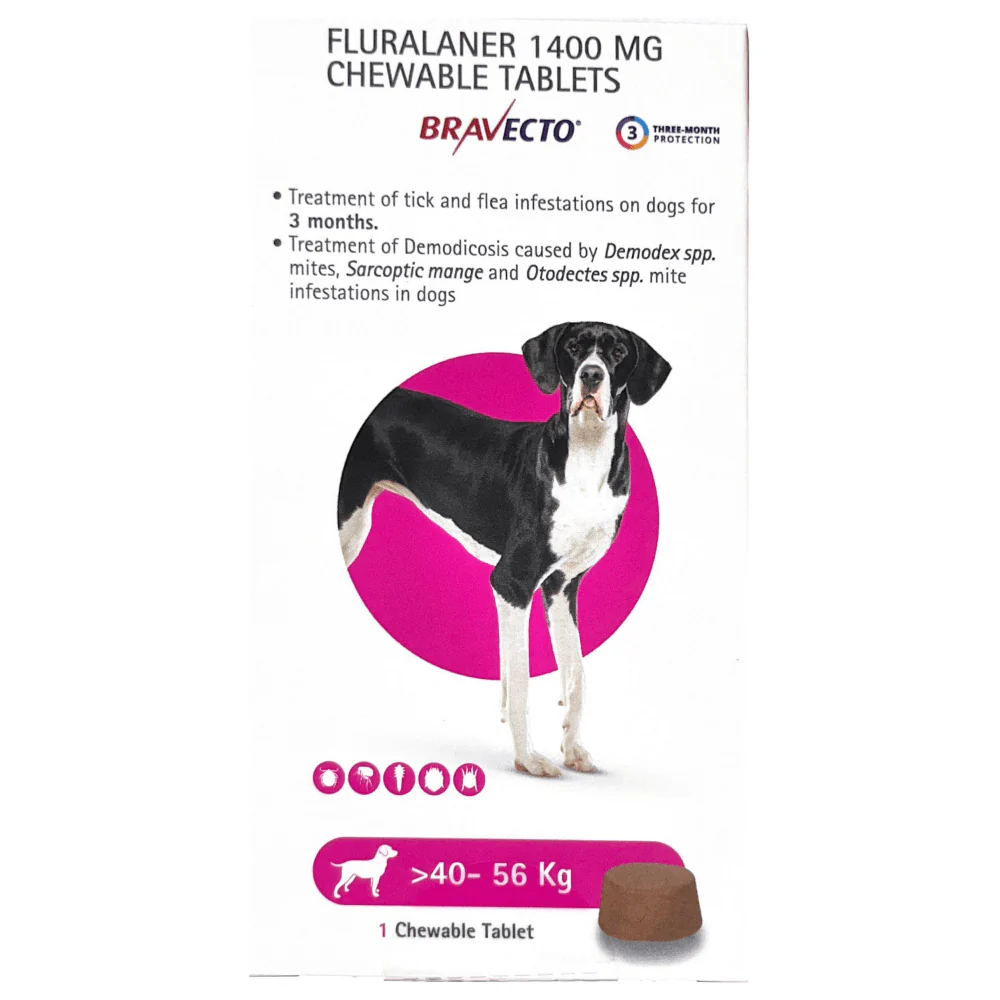MSD Animal Health Bravecto Tablet 20-40 kg and  40-56 kg Combo - Image 3