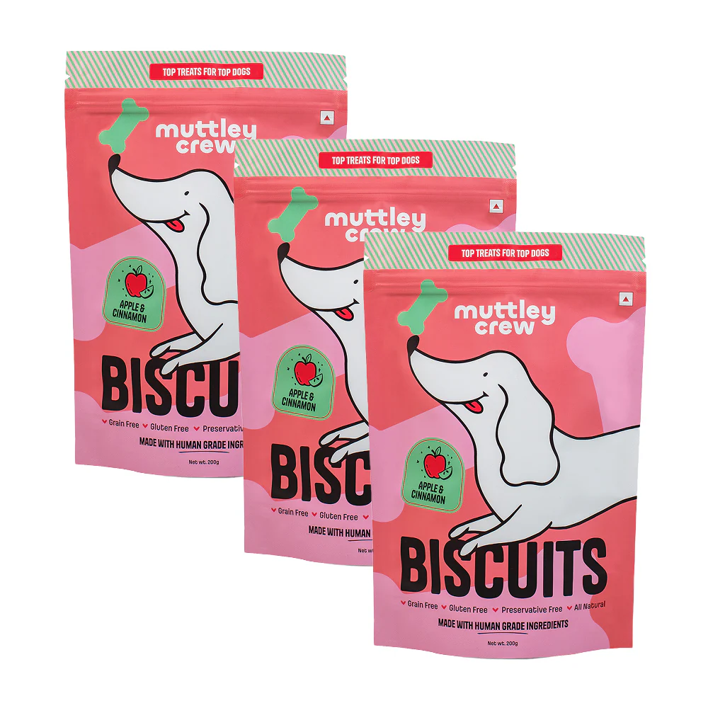 Muttley Crew Apple and Cinnamon Biscuits Dog Treats - Image 8