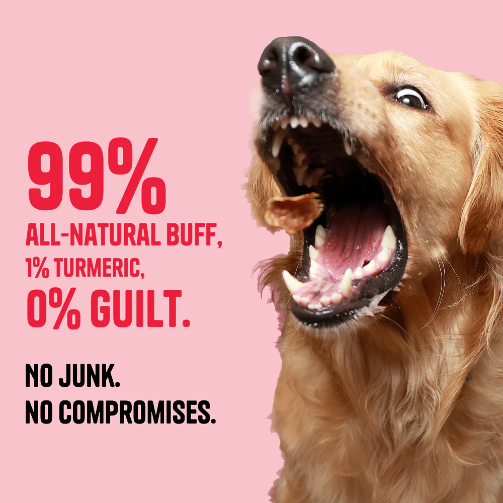 Muttley Crew Buff and Turmeric Jerky Dog Treats - Image 3