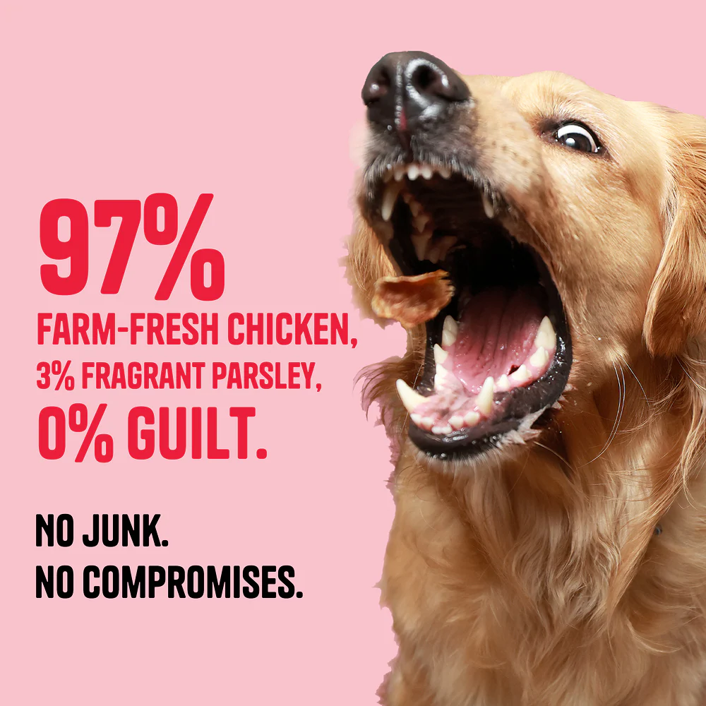 Muttley Crew Chicken and Parsley Jerky Dog Treats - Image 3