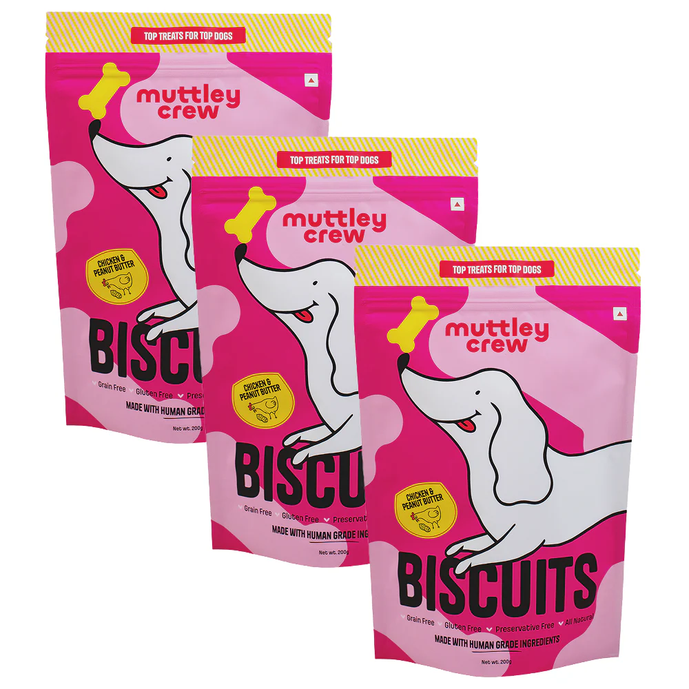 Muttley Crew Chicken and Peanut Butter Biscuits Dog Treats - Image 8