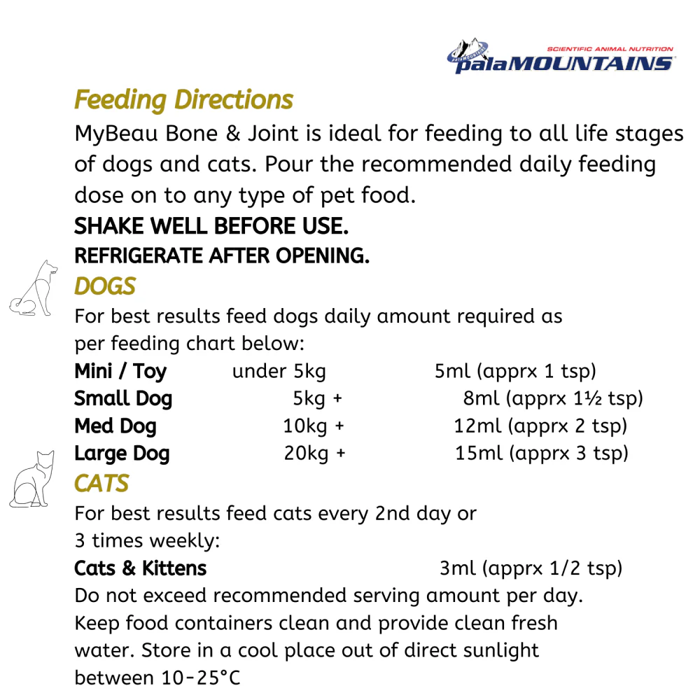 My Beau Vet Collection Bone & Joint Food Supplement with Meat & Garlic for Dogs & Cats - Image 3