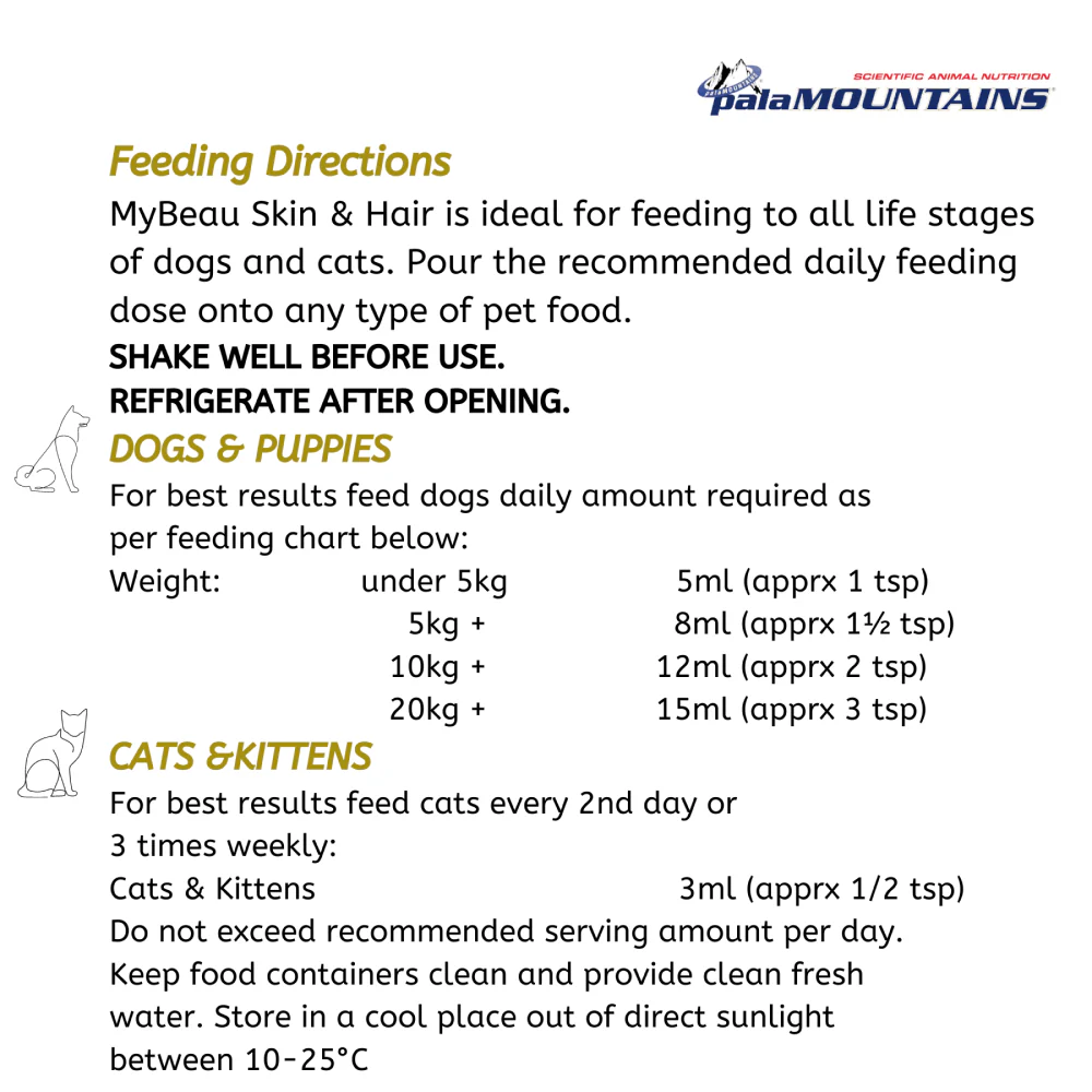 My Beau Vet Collection Skin & Hair Food Supplement for Dogs and Cats - Image 4