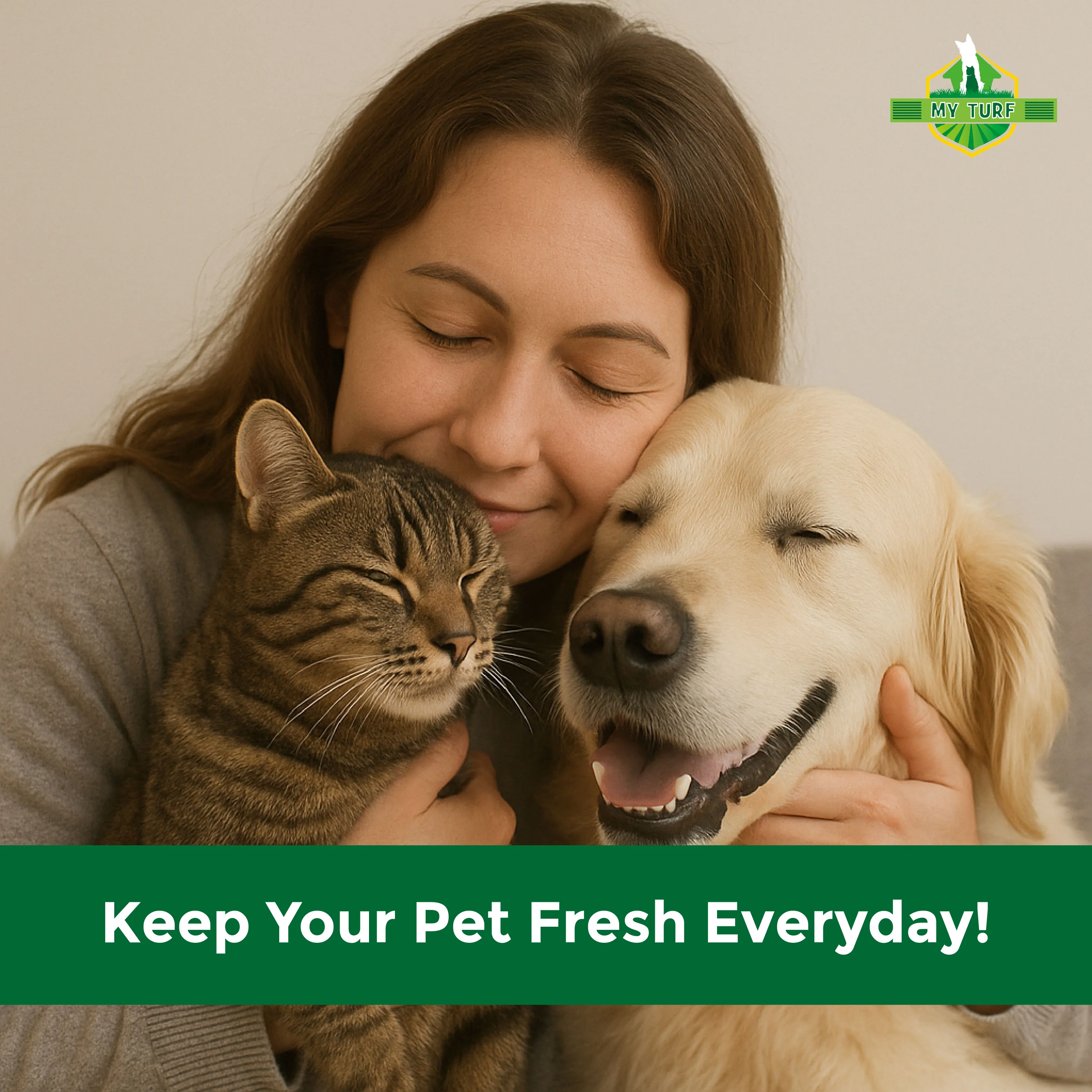 My Turf Bio Bamboo Fiber Wipes for Dogs and Cats - Image 2