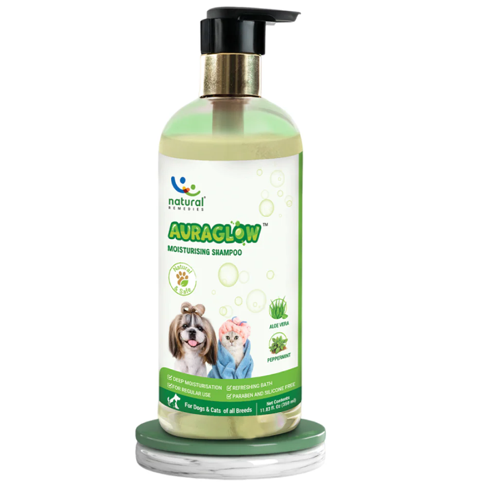 Natural Remedies Auraglow Moisturizing Shampoo for Dogs and Cats - Image 3