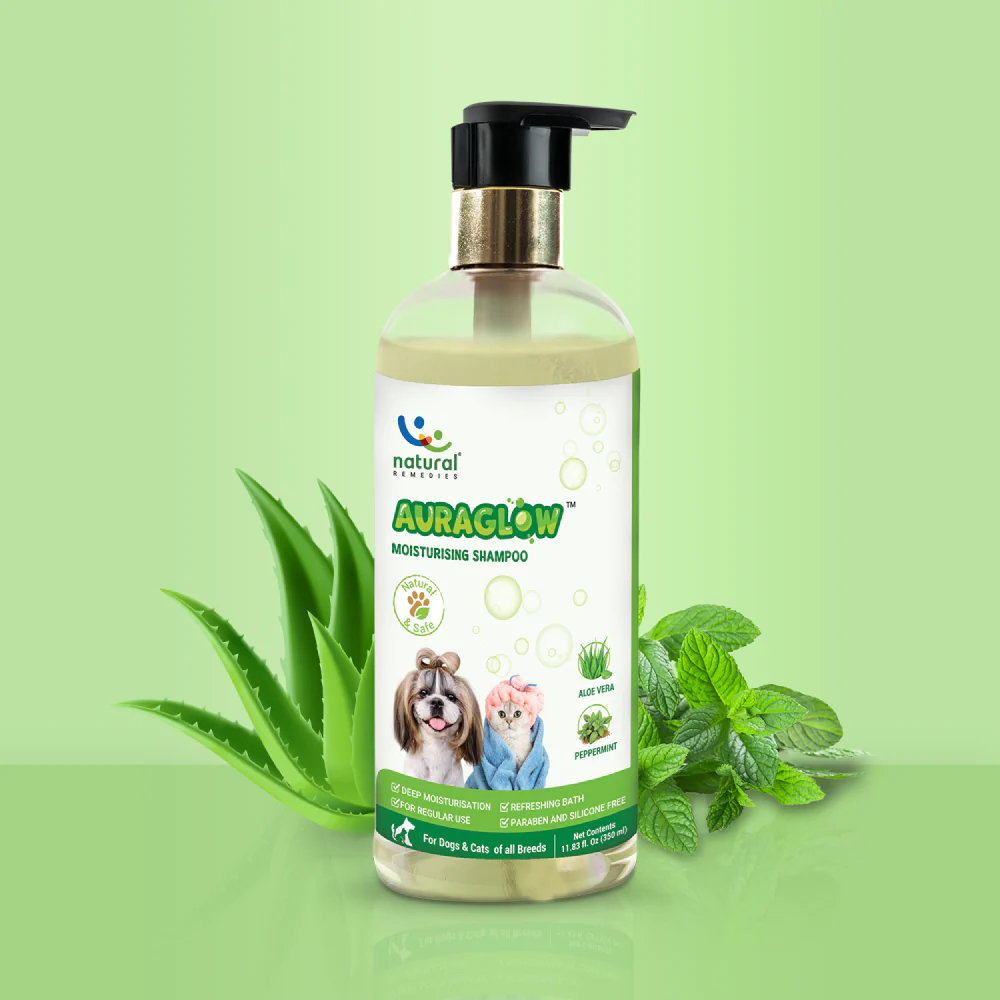 Natural Remedies Auraglow Moisturizing Shampoo for Dogs and Cats - Image 5
