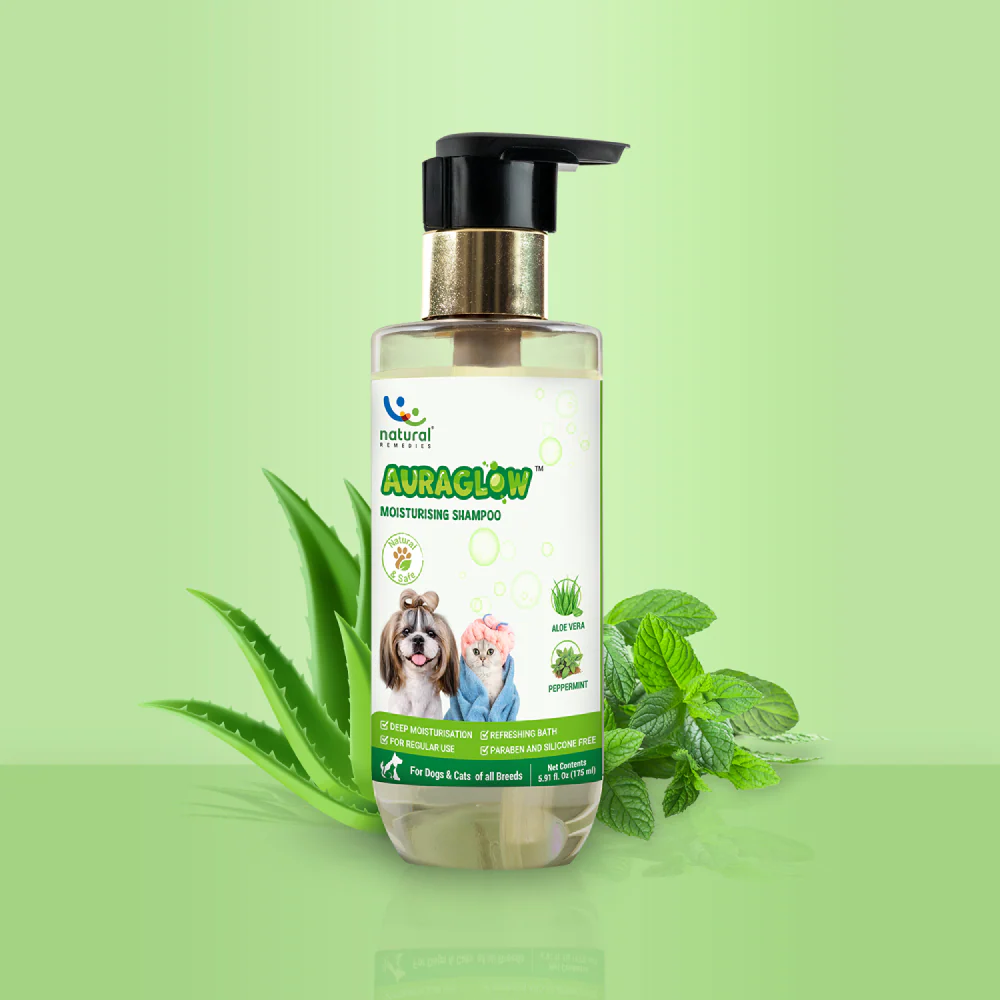 Natural Remedies Auraglow Moisturizing Shampoo for Dogs and Cats - Image 7